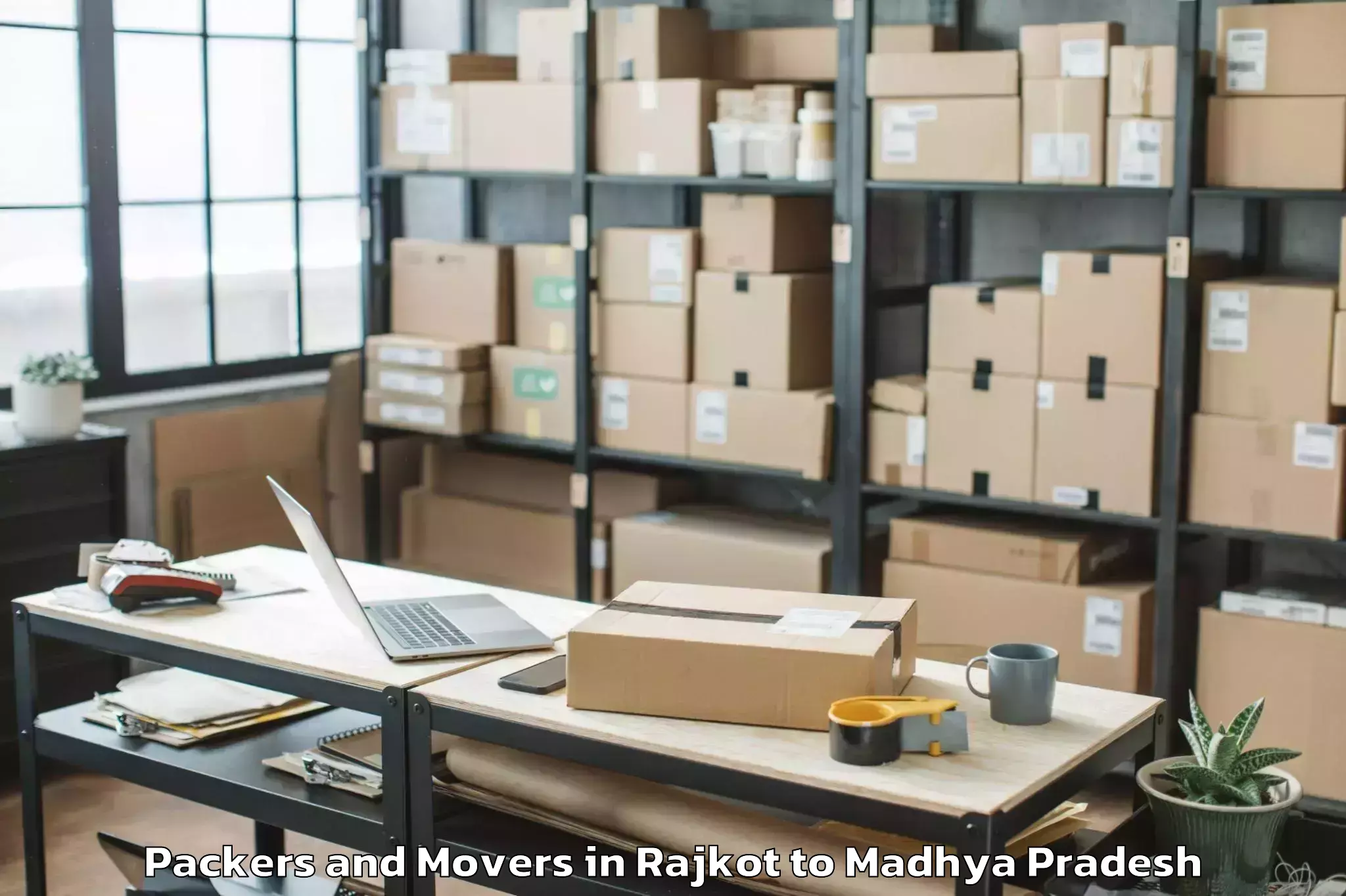 Rajkot to Buxwaha Packers And Movers Booking